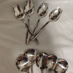 Set of Silver Spoons And Sporks